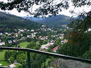 Blick vom Falkenstein auf Bad Herrenalb